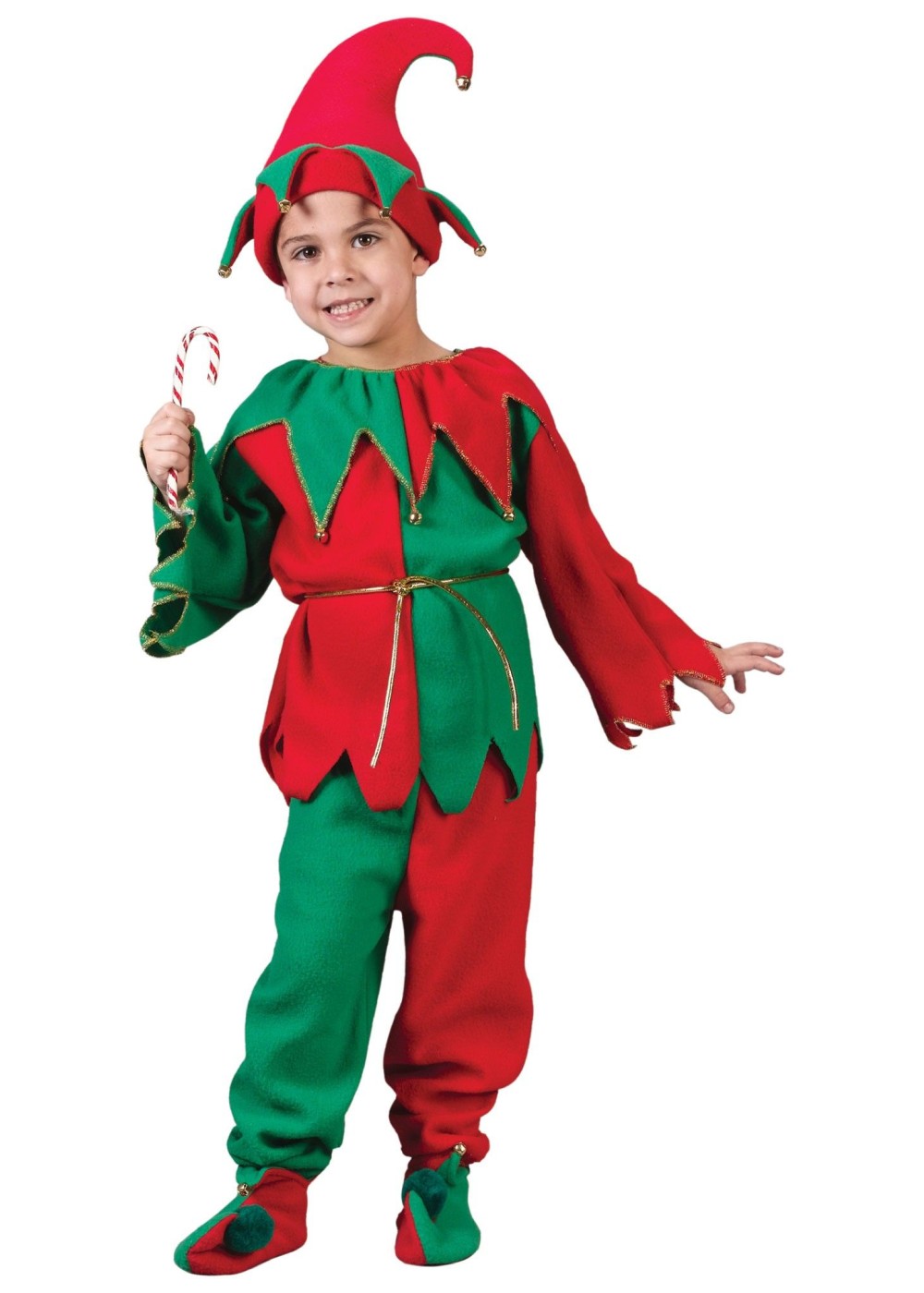 Kids Christmas Elf Boys Costume